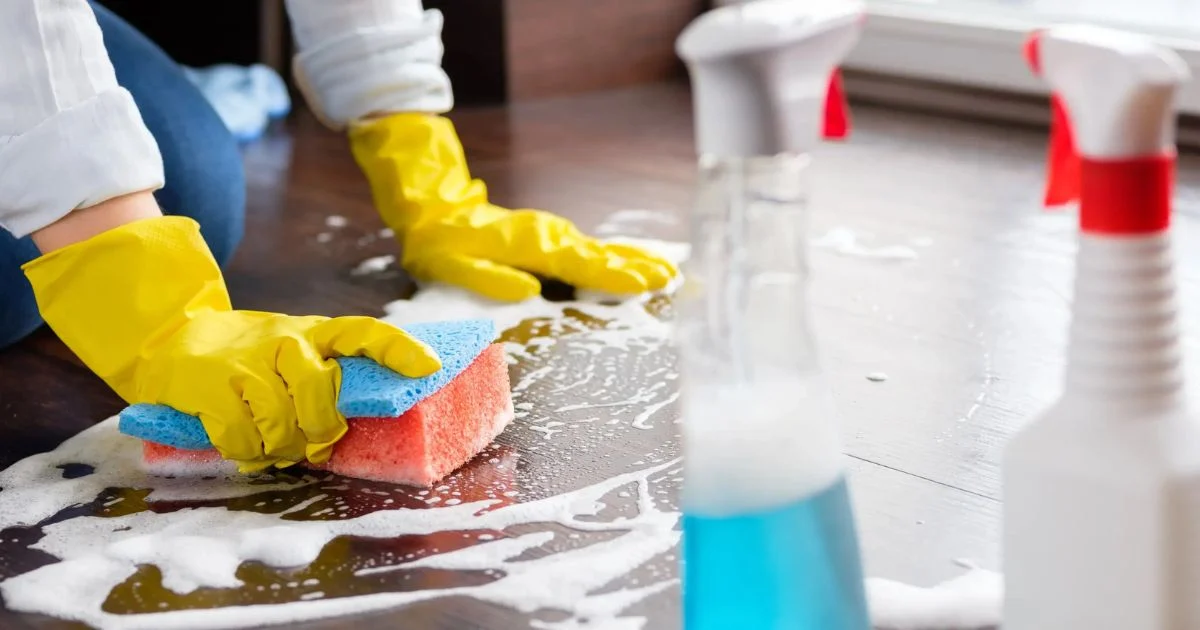 Detailed dusting and polishing services as part of professional house cleaning services in Abu Dhabi
